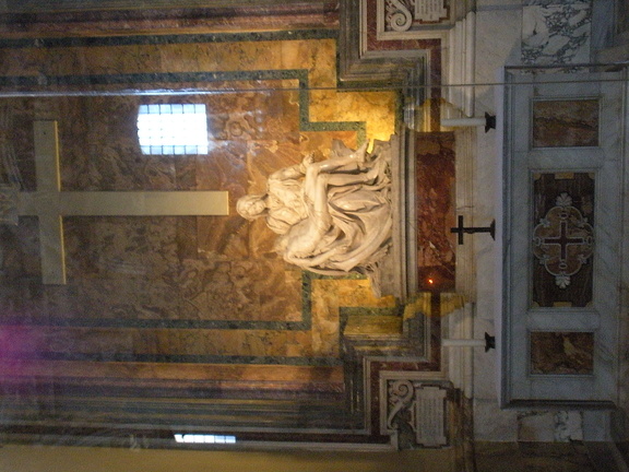 Pieta by Michelangelo in the St. Peter's Basilica (Vatican)